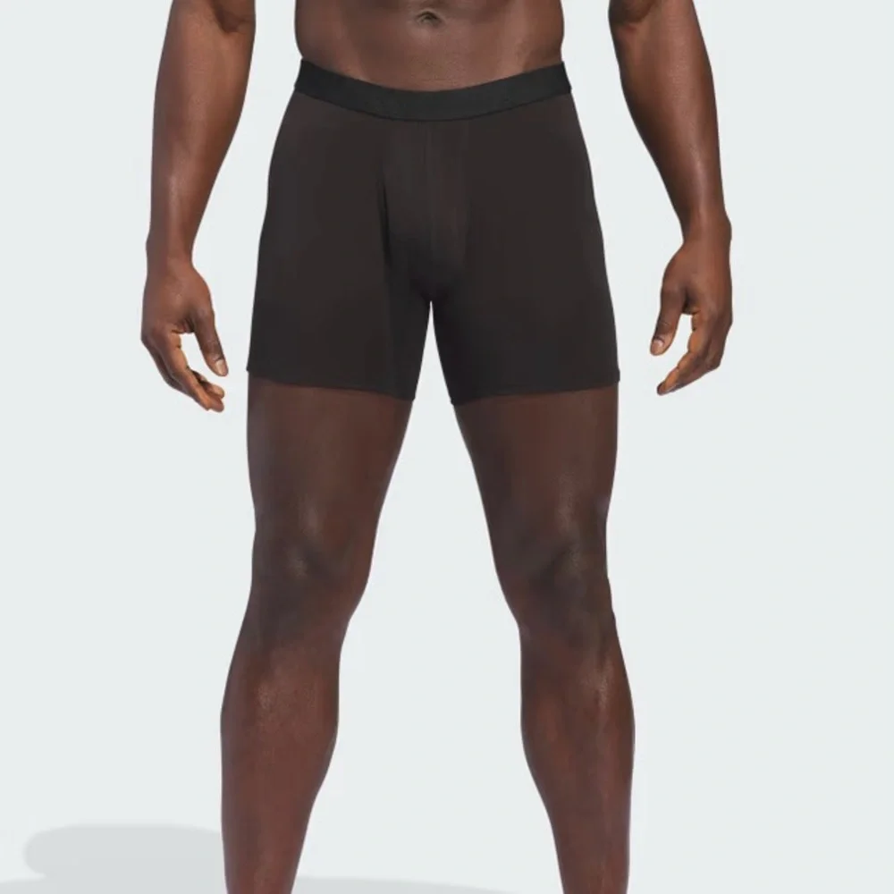 ADIDAS 3-Pack Luxe Comfort Boxer Briefs. Black/Heather‎ Black. Size Large